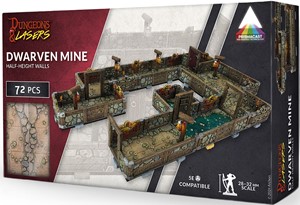 2!ARSDNL0078 Dungeons And Lasers: Prismacast Prepainted Dwarven Mine published by Archon Studio
