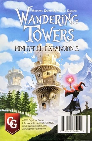 2!CAPABTOW03 Wandering Towers Board Game: Mini-Spell Expansion 2 published by Capstone Games
