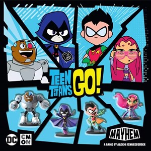 CMNTTG001 Teen Titans GO! Mayhem Board Game published by CoolMiniOrNot