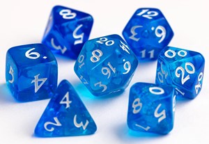 2!DHDP0203130 7pc RPG Dice Set: Elessia Cosmos Astra published by Die Hard Dice