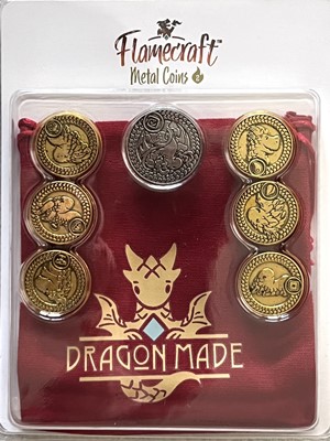 LKYFMCR03ML Flamecraft Board Game: Series 2 Metal Coins published by Lucky Duck Games