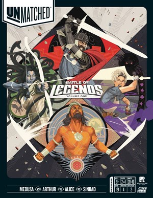 REO9300 Unmatched Board Game: Battle Of Legends Volume 1 published by Restoration Games