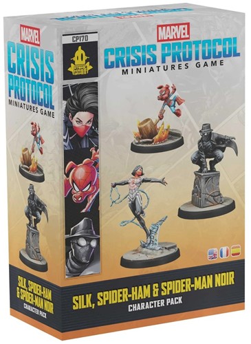 AMGCP170 Marvel Crisis Protocol Miniatures Game: Silk, Spider-Ham And Spider-Noir Character Pack published by Atomic Mass Games