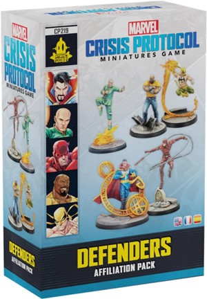 3!AMGCP219 Marvel Crisis Protocol Miniatures Game: Defenders Affiliation Pack published by Atomic Mass Games