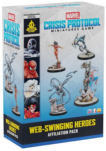 AMGCP234 Marvel Crisis Protocol Miniatures Game: Web-Swinging Heroes Affiliation Pack published by Atomic Mass Games