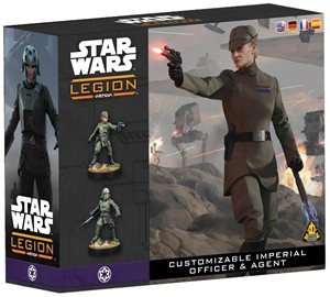 3!AMGSWQ09 Star Wars Legion: Customisable Imperial Officer And Agent published by Atomic Mass Games