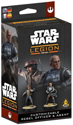 3!AMGSWQ13 Star Wars Legion: Customisable Rebel Officer And Agent published by Atomic Mass Games