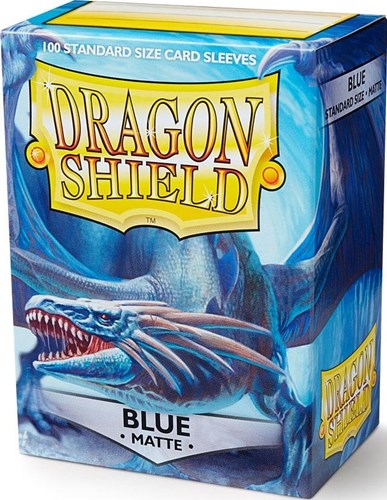 100 x Blue Standard Card Sleeves 63.5mm x 88mm (Dragon Shield)