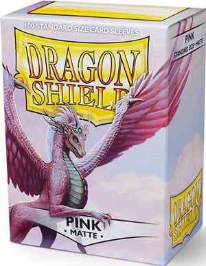 ARCT11012S 100 x Pink Standard Card Sleeves 63.5mm x 88mm (Dragon Shield) published by Arcane Tinmen