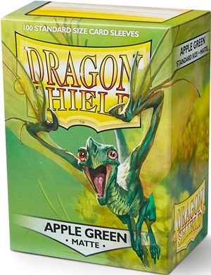 ARCT11018S 100 x Apple Green Standard Card Sleeves 63.5mm x 88mm (Dragon Shield) published by Arcane Tinmen
