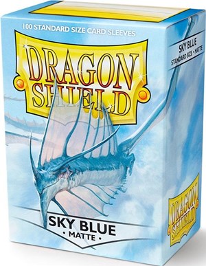 ARCT11019S 100 x Sky Blue Standard Card Sleeves 63.5mm x 88mm (Dragon Shield) published by Arcane Tinmen