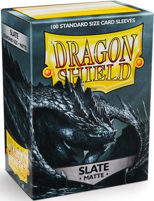 ARCT11027S 100 x Slate Standard Card Sleeves 63.5mm x 88mm (Dragon Shield) published by Arcane Tinmen