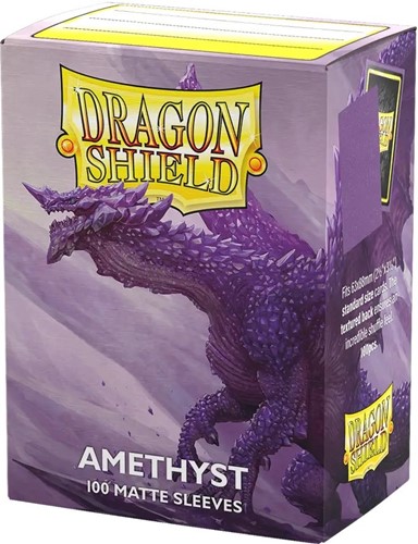 ARCT11060 100 x Amethyst Matte Standard Card Sleeves 63.5mm x 88mm (Dragon Shield) published by Arcane Tinmen