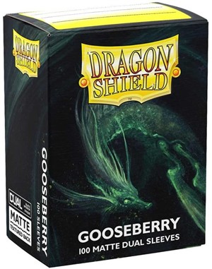 3!ARCT15066 100 x Gooseberry Dual Matte Standard Card Sleeves (Dragon Shield) published by Arcane Tinmen