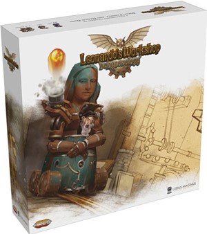 2!AREDNXP10LW Dungeonology Board Game: The Expedition Leonardo's Workshop Expansion published by Ares Games