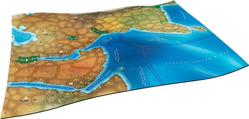 AREMEEM105 Mega Empires Board Game: Deluxe Game Mat - The East published by Ares Games