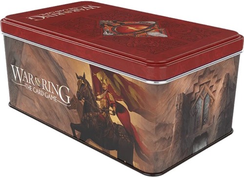 AREWOTR156 War Of The Ring: The Card Game Shadow Card Box And Sleeves (Red Bannerman Version) published by Ares Games