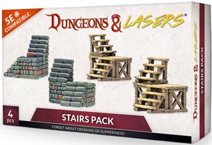 2!ARSDNL0038 Dungeons And Lasers: Stairs Pack published by Archon Studios
