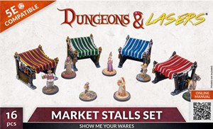 ARSDNL0055 Dungeons And Lasers: Market Stalls Set published by Archon Studio