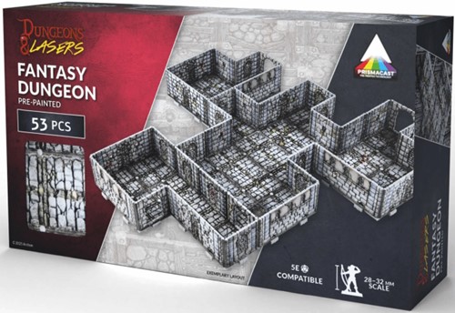 ARSDNL0099 Dungeons And Lasers: Prismacast Prepainted Fantasy Dungeon published by Archon Studio