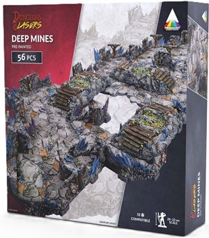 3!ARSDNL0113 Dungeons And Lasers: Prismacast Prepainted Deep Mines published by Archon Studio