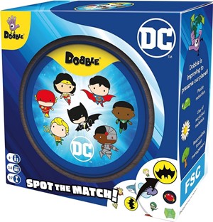 ASMDOBDCU07EN Dobble Card Game: DC Universe published by Asmodee