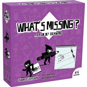 ASMLUDWMPUR What's Missing Card Game: Purple Edition published by Asmodee