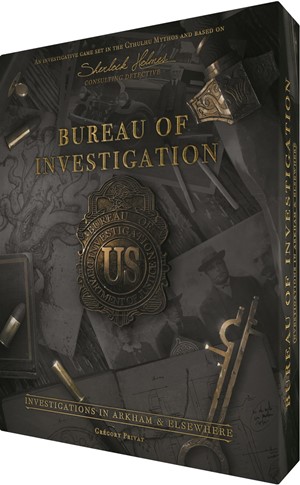 ASMSCSHBOI01EN Bureau Of Investigation Board Game: Investigations In Arkham And Elsewhere published by Asmodee