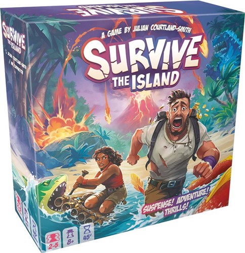 ASMZYGSTI01EN Survive The Island Board Game published by Asmodee