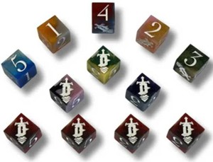 2!BGSDSED Shuffle Dungeons Board Game: Sharp Edge Dice published by Zero Strategy Games