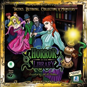 2!BLDHITL04 Horror In The Library Board Game published by Blue Donut Games