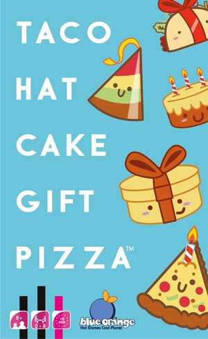 BLUTACOHAT Taco Hat Cake Gift Pizza Card Game published by Blue Orange Games