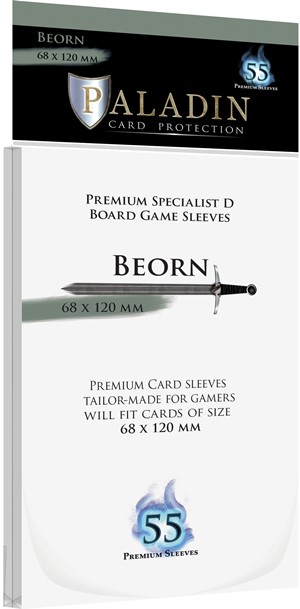 2!BNDPBEO 55 x Paladin Card Sleeves: Beorn (68mm x 120mm) published by Board And Dice