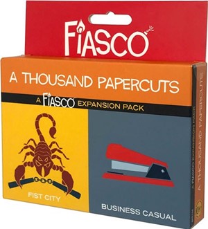 2!BPG108 Fiasco RPG: A Thousand Papercuts Expansion Pack published by Bully Pulpit Games