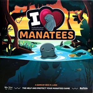 2!BUFMANATEES I Heart Manatees Board Game published by Buffalo Games