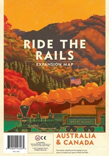 CAPIR203 Ride The Rails Board Game: Australia And Canada Expansion published by Capstone Games