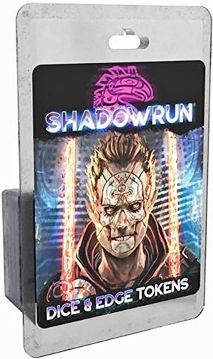 2!CAT28501G Shadowrun RPG: 6th World Dice And Edge Tokens 2nd Green published by Catalyst Game Labs