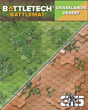 CAT35800A BattleTech: Battle Mat Grasslands Desert published by Catalyst Game Labs