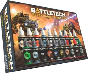 CAT35PS2 BattleTech: Mercenaries Paint Set published by Catalyst Game Labs