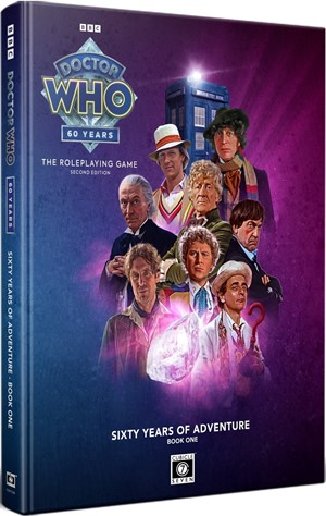 2!CB71334 Doctor Who RPG: Sixty Years Of Adventure - Book 1 published by Cubicle 7 Entertainment