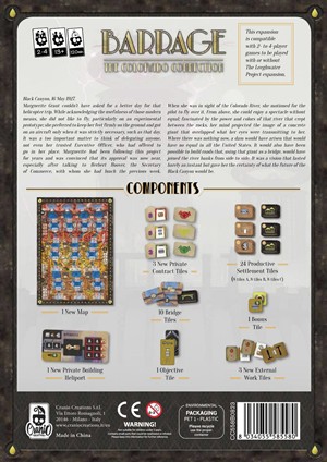 CGA19004 Barrage Board Game: The Colorado Connection Expansion published by Cranio Creations