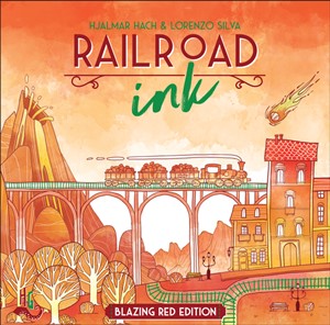 CMNSRRI002 Railroad Ink Board Game: Blazing Red Edition published by CoolMiniOrNot