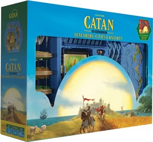 2!CN3172 Catan Board Game: 3D Edition Seafarers, Cities And Knights Expansion published by Catan Studios