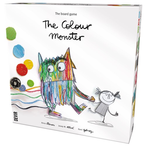 DEVBGMONEN The Colour Monster Board Game published by Devir Games