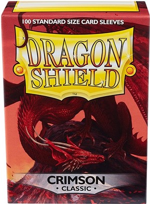 DMGARCT10021U 100 x Crimson Classic Standard Card Sleeves 63.5mm x 88mm (Dragon Shield) (Damaged) published by Arcane Tinmen