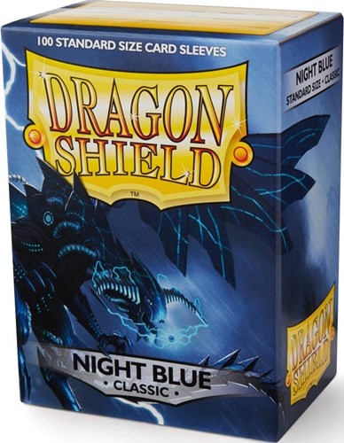 DMGARCT10042S 100 x Night Blue Classic Standard Card Sleeves 63.5mm x 88mm (Dragon Shield) (Damaged) published by Arcane Tinmen