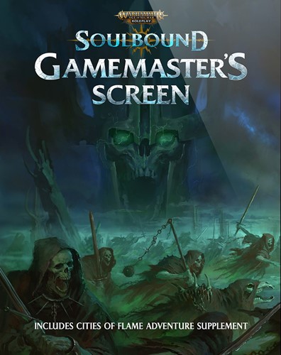 DMGCB72503 Warhammer Age Of Sigmar RPG: Soulbound Gamemaster's Screen (Damaged) published by Cubicle 7 Entertainment