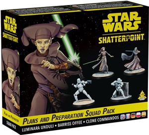 DMGFFGSWP04 Star Wars: Shatterpoint: Plans And Preparation (General Luminara Unduli Squad Pack (Damaged) published by Fantasy Flight Games