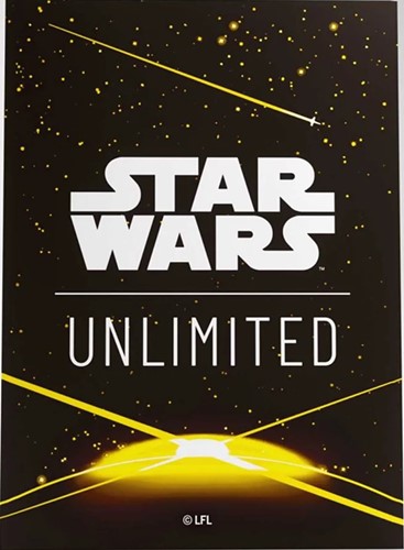 DMGGGS15081ML Star Wars: Unlimited Art Sleeves - Card Back Yellow (Damaged) published by Gamegenic