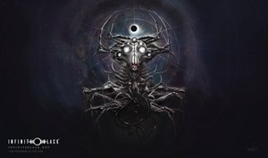 DMGIBPLYMWW01 Whisperer In The Web Playmat (Damaged) published by Infinite Black